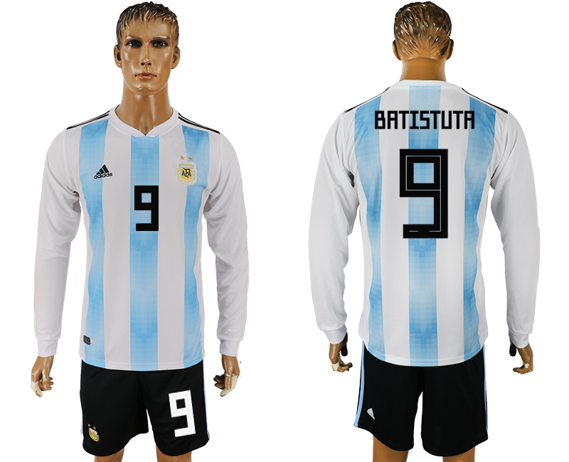 Maillot de foot ARGENTINA LONG SLEEVE SUIT #9 BATISTUTA  2018 FI